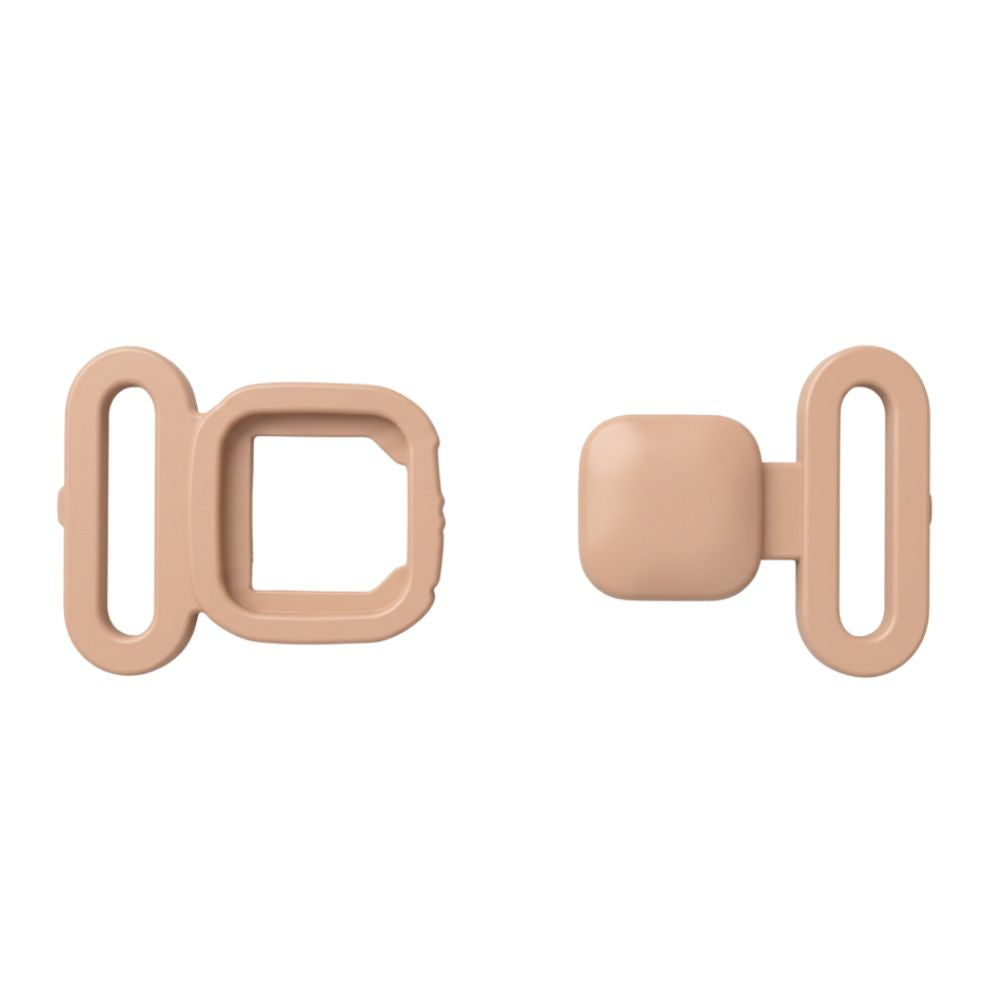 Gancio per reggiseno in plastica passo mm 15 interno articolo 16623 coppie 6