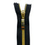 100cm laminated spiral zip combi (2 sliders) divisible 6mm chain