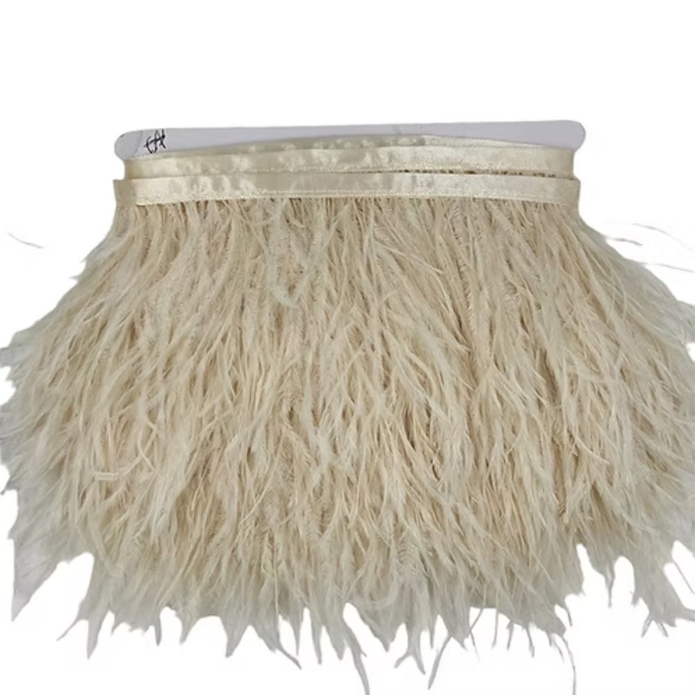Ostrich fringe H cm 10 item Fm35140