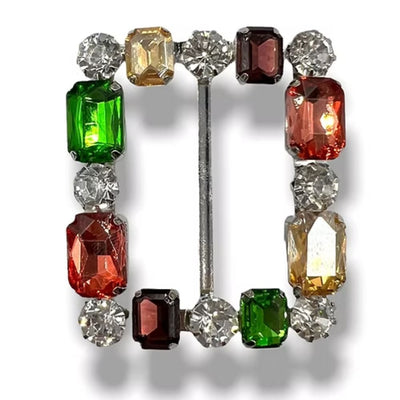 Buckles with stones with glass bezel item FM0457