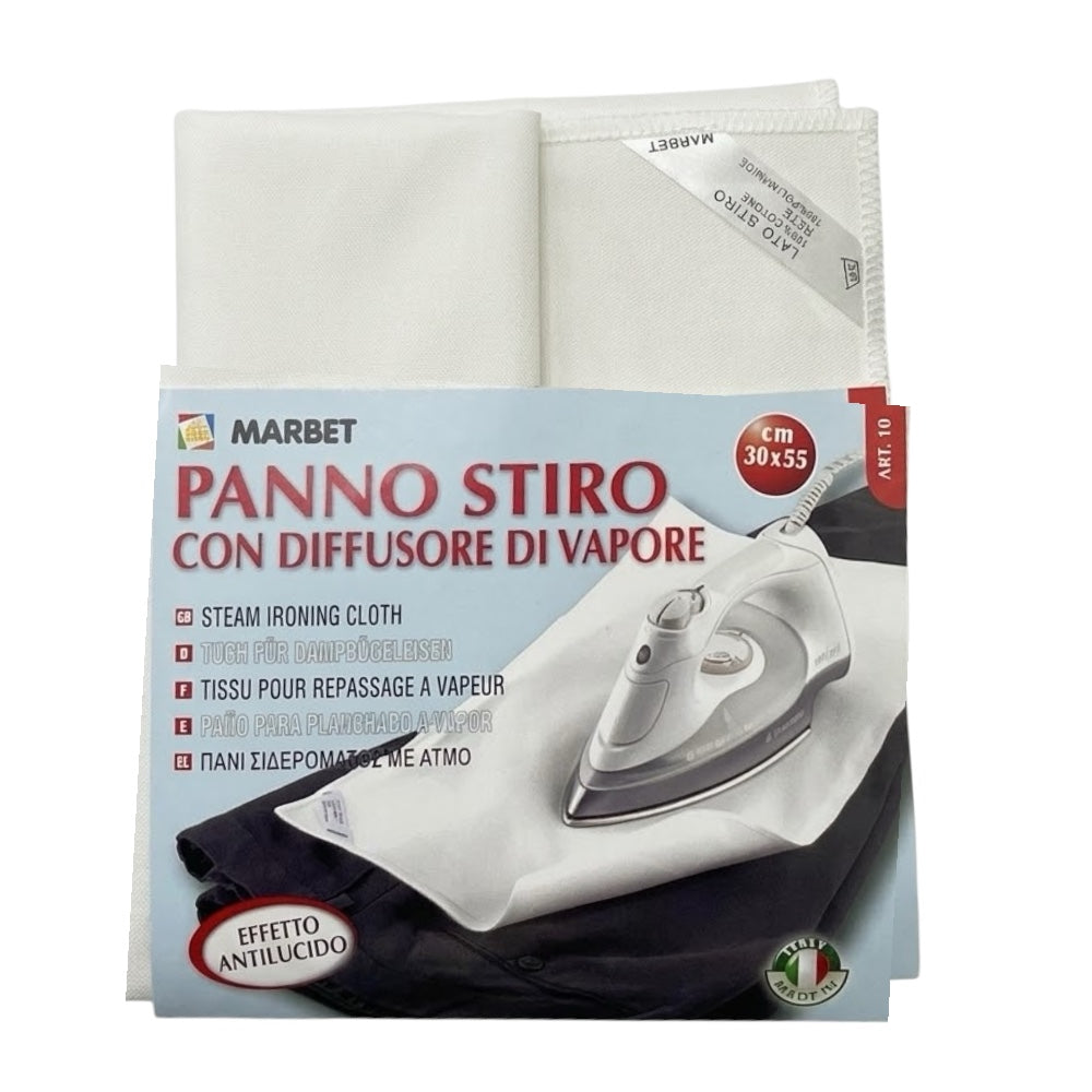 Anti-shine ironing cloth with steam diffuser item 10