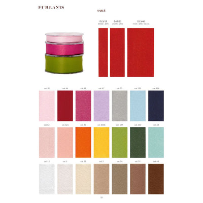 Sablé satin ribbon h 42 mm item D13/40 25 meters
