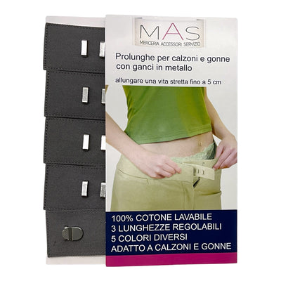 Prolunga per pantaloni e gonne misura articolo PR100 pezzi 5