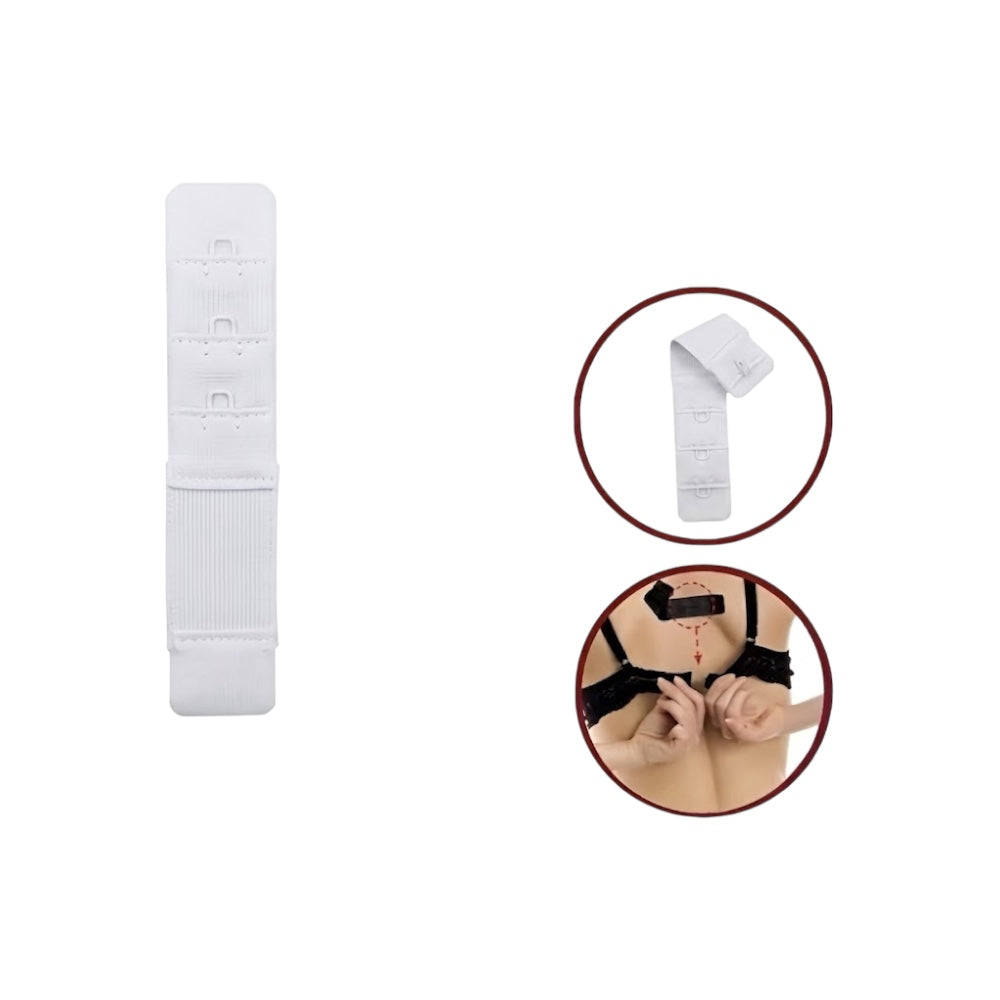 Bra extender with elastic band, 1 hook, 20 mm high, item S/1