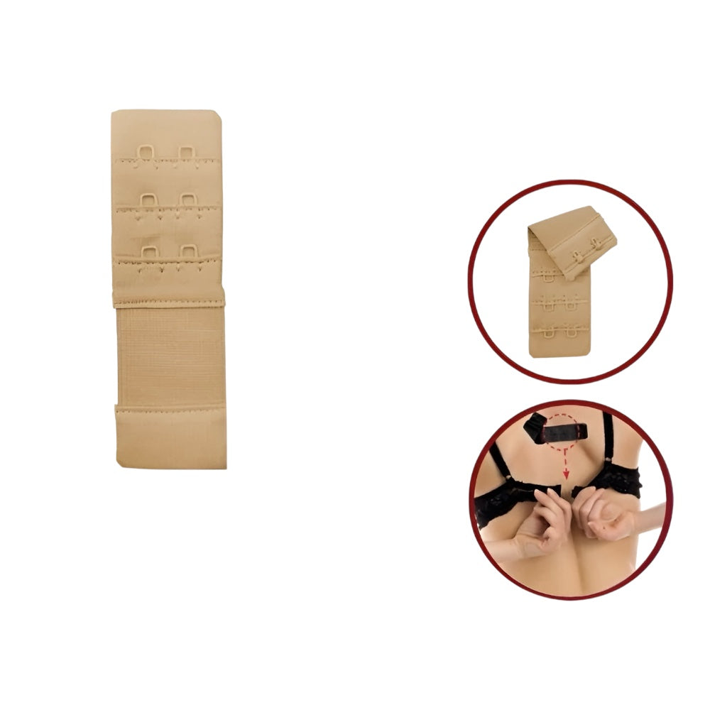 Bra extender with elastic band with 2 hooks h 28 mm item PR28 MAS