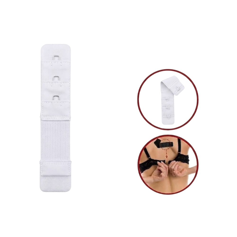 Bra extender with elastic band with 2 hooks, height 30 mm, item S/2/716