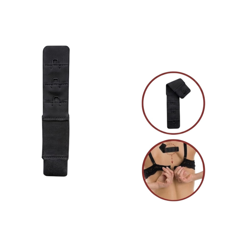 Bra extender with elastic band with 2 hooks, height 30 mm, item S/2/716