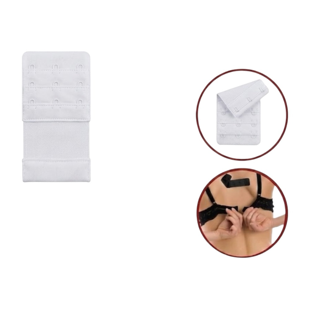Bra extender with elastic band with 3 hooks h 52 mm item PR52 MAS