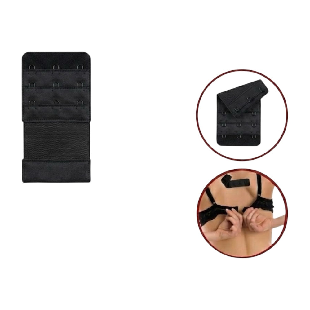 Bra extender with elastic band with 3 hooks h 52 mm item PR52 MAS