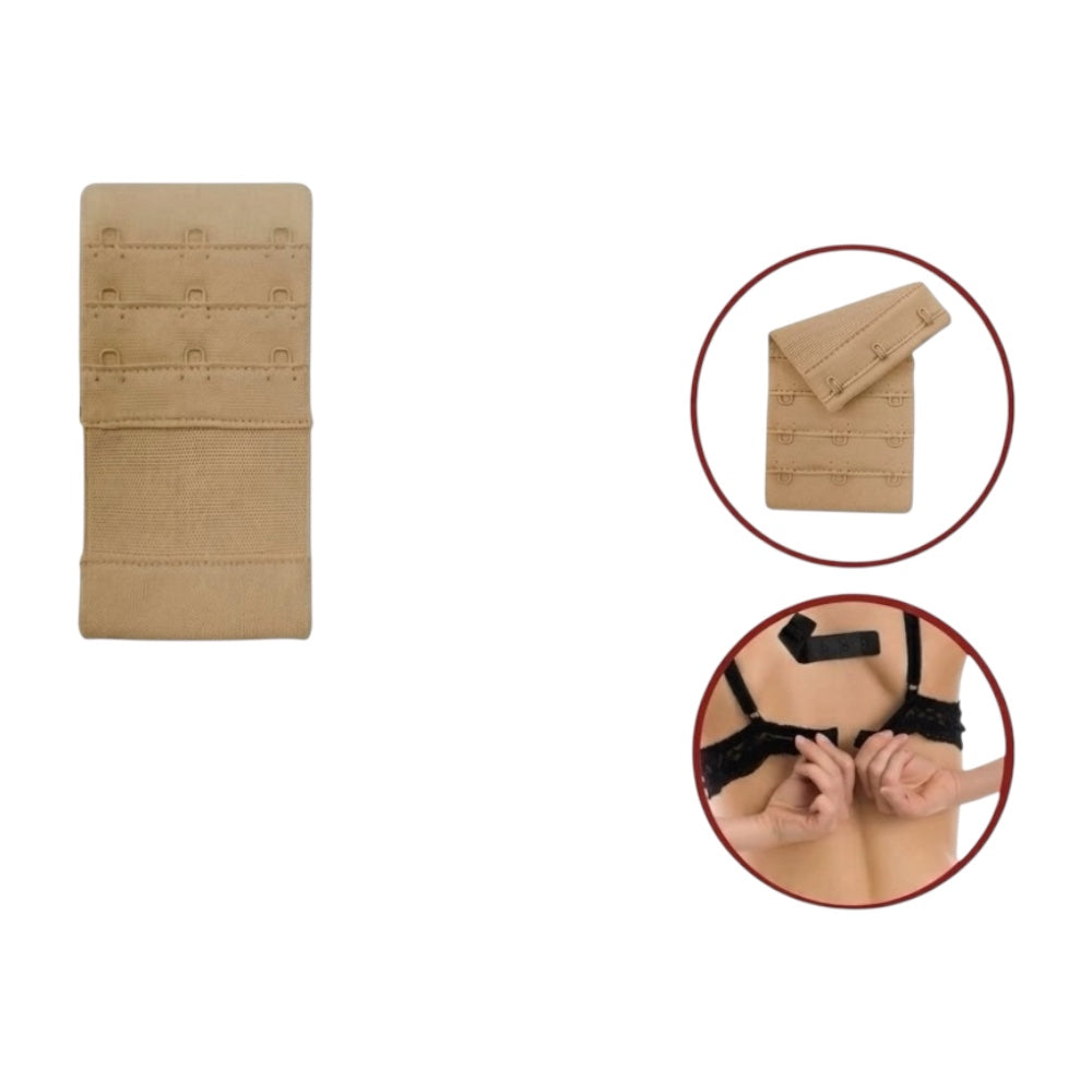 Bra extender with elastic band with 3 hooks h 52 mm item PR52 MAS