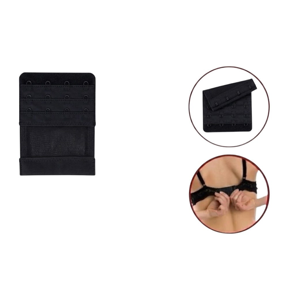 Bra extender with elastic band with 4 hooks h 75 mm item PR75 MAS