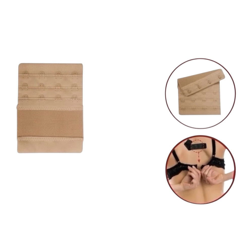 Bra extender with elastic band with 4 hooks h 75 mm item PR75 MAS