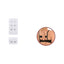 Sew-on bra extender with 2 hooks, height 30 mm, item 3521
 6 pieces