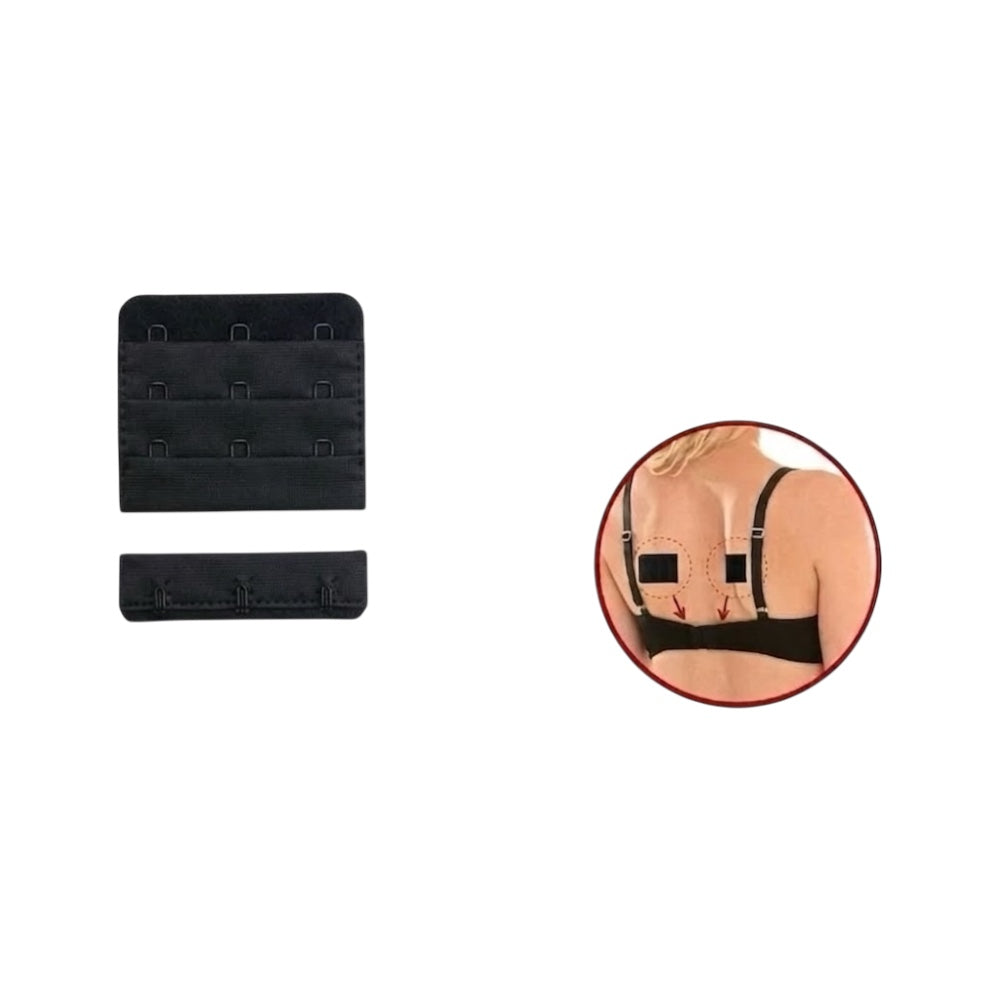 Sew-on bra extender with 3 hooks, height 50 mm, item 3520/3
 6 pieces