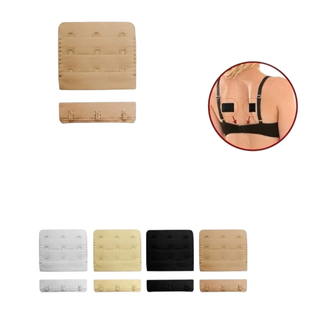Sew-on bra extender with 3 hooks, height 50 mm, item 3520/3
 6 pieces
