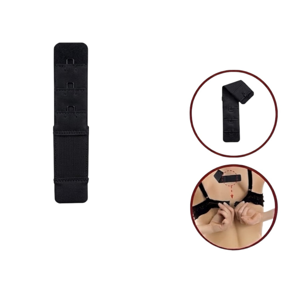 Bra extender with elastic band with 1 hook h 19 mm item PR19 MAS