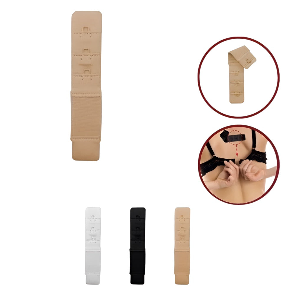 Bra extender with elastic band with 1 hook h 19 mm item PR19 MAS