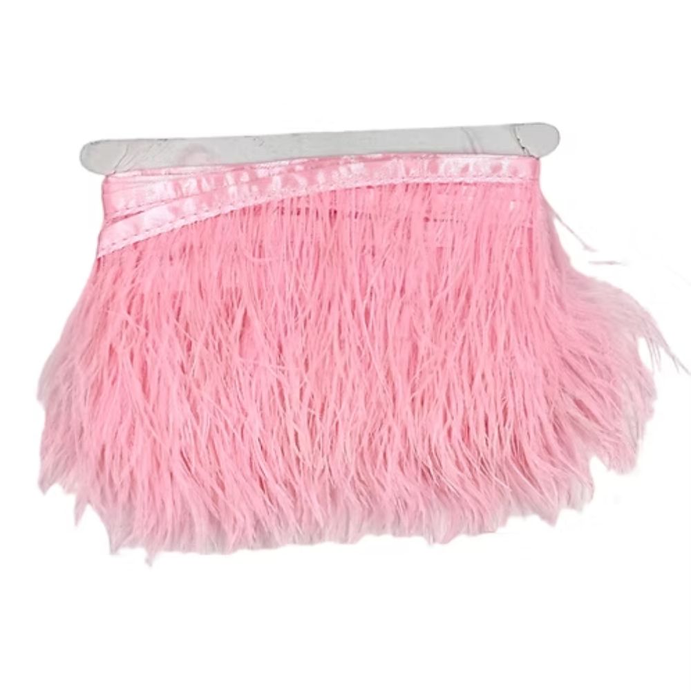 Ostrich fringe H cm 10 item Fm35140
