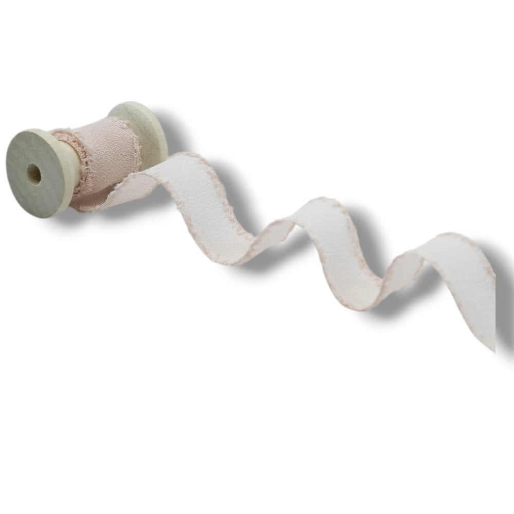 Nastro crepe seta sfrangiato h 30 mm articolo D12/23 metri 25