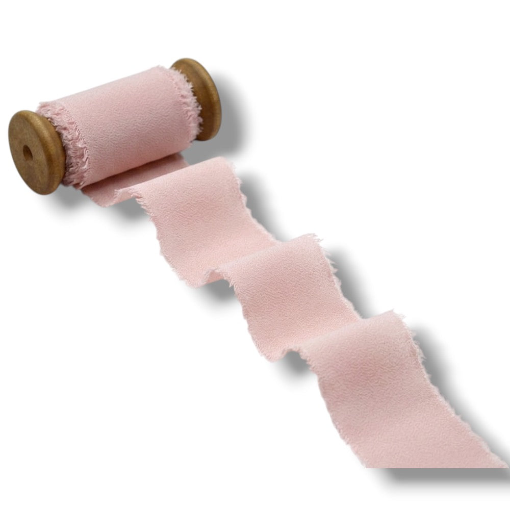 Nastro crepe seta sfrangiato h 42 mm articolo D12/40 metri 25