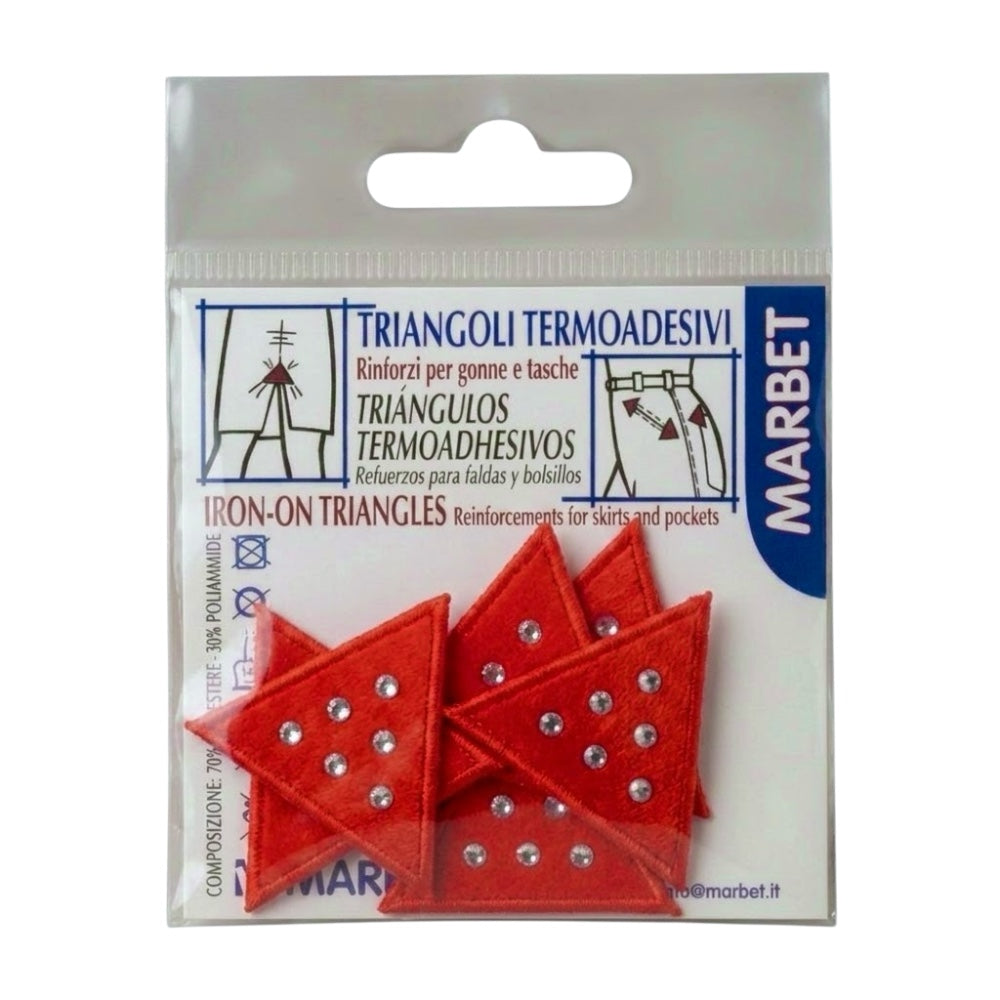 Iron-on application for fabric and rhinestones, item 7073, 6 pieces