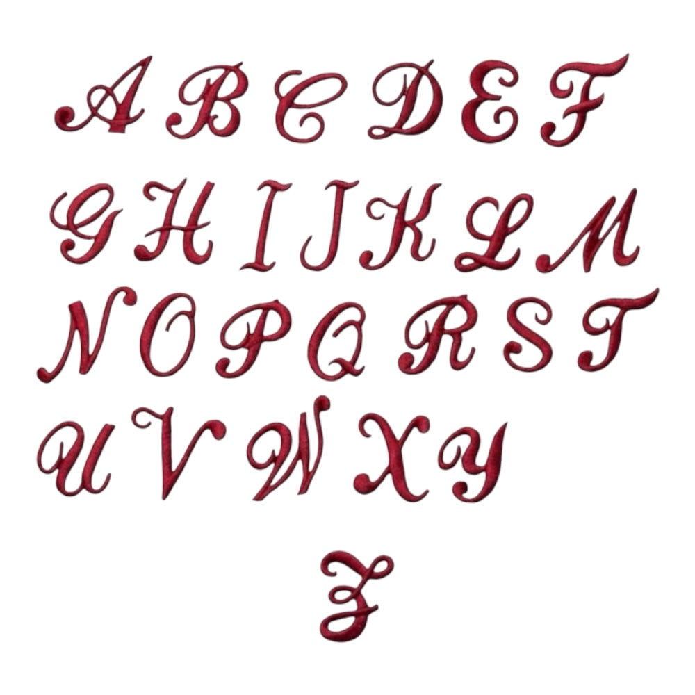 Cotton alphabet letter 2.5 cm iron-on item 56/43 pieces 6