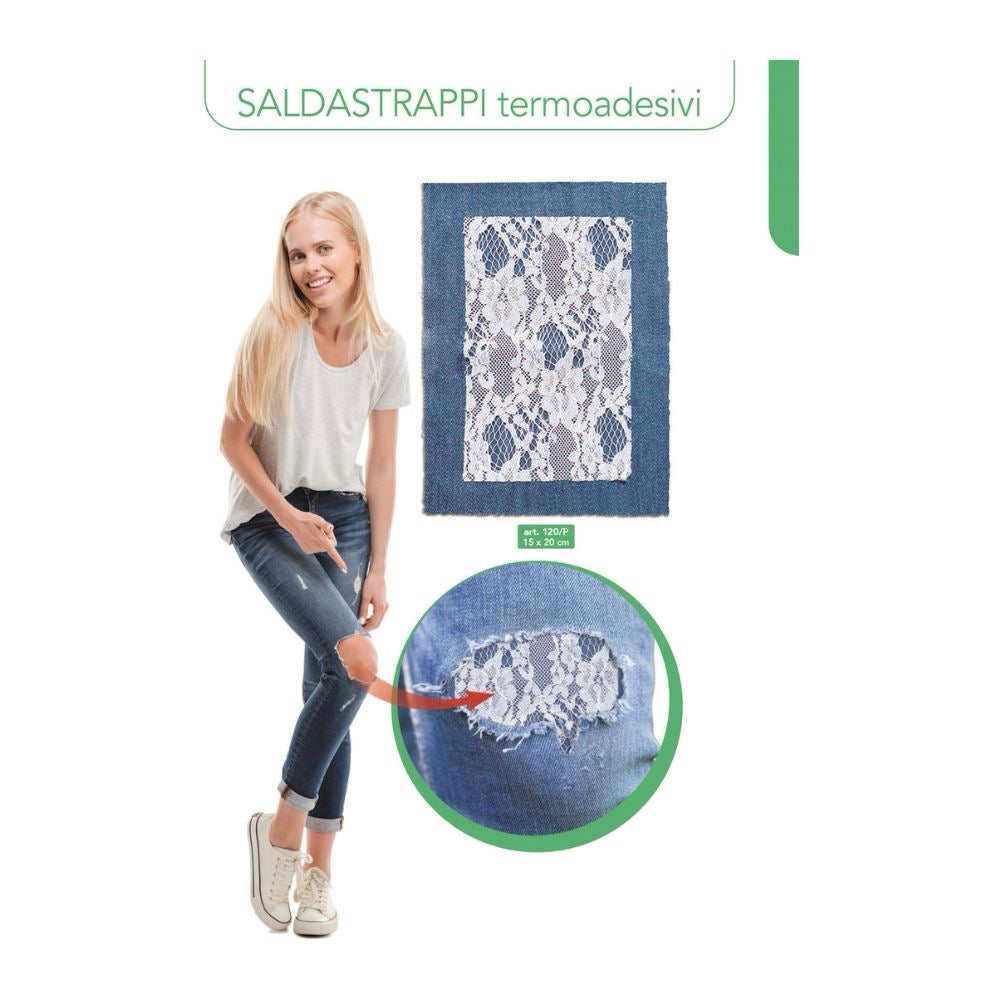 Iron-on tear sealer for jeans and lace, item 120/P