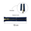 70cm divisible brass metal zipper with 5mm chain