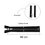 Thick nickel silver zipper, 80 cm, divisible, 8 mm chain