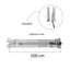 100cm Lurex Spiral Zipper with 2 Sliders, 6mm Chain