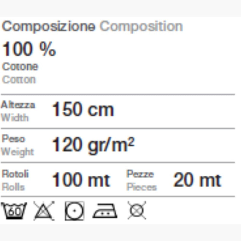 Tabella taglie e colori