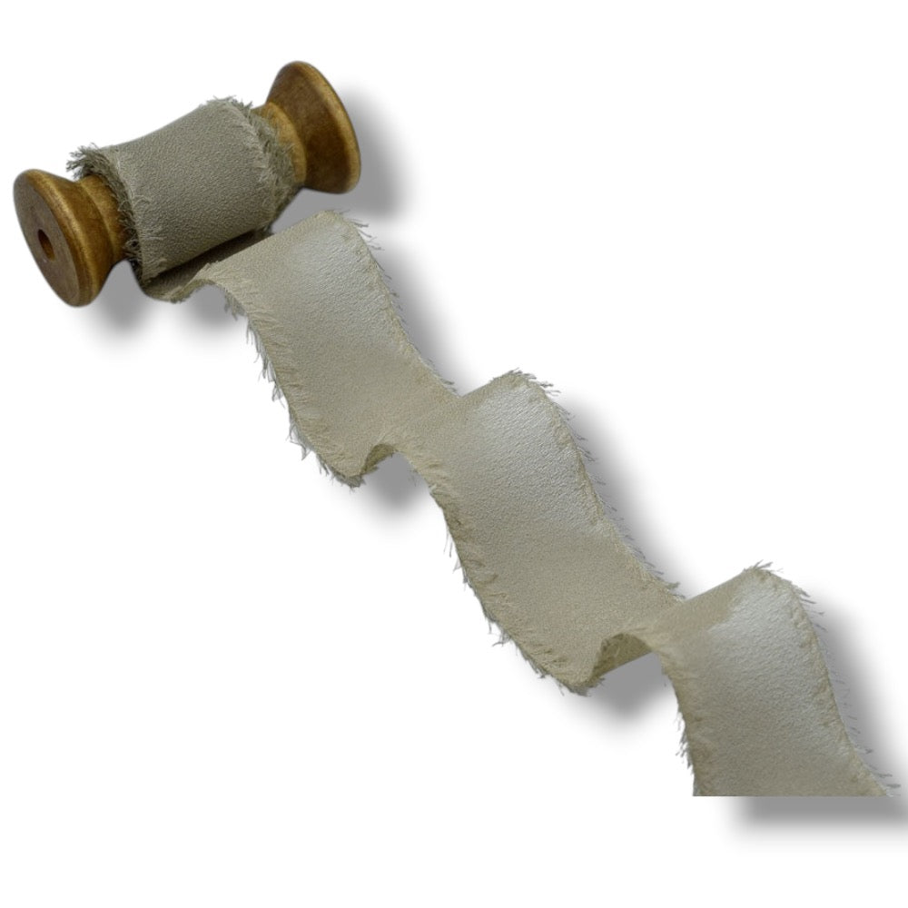 Nastro crepe seta sfrangiato h 42 mm articolo D12/40 metri 25