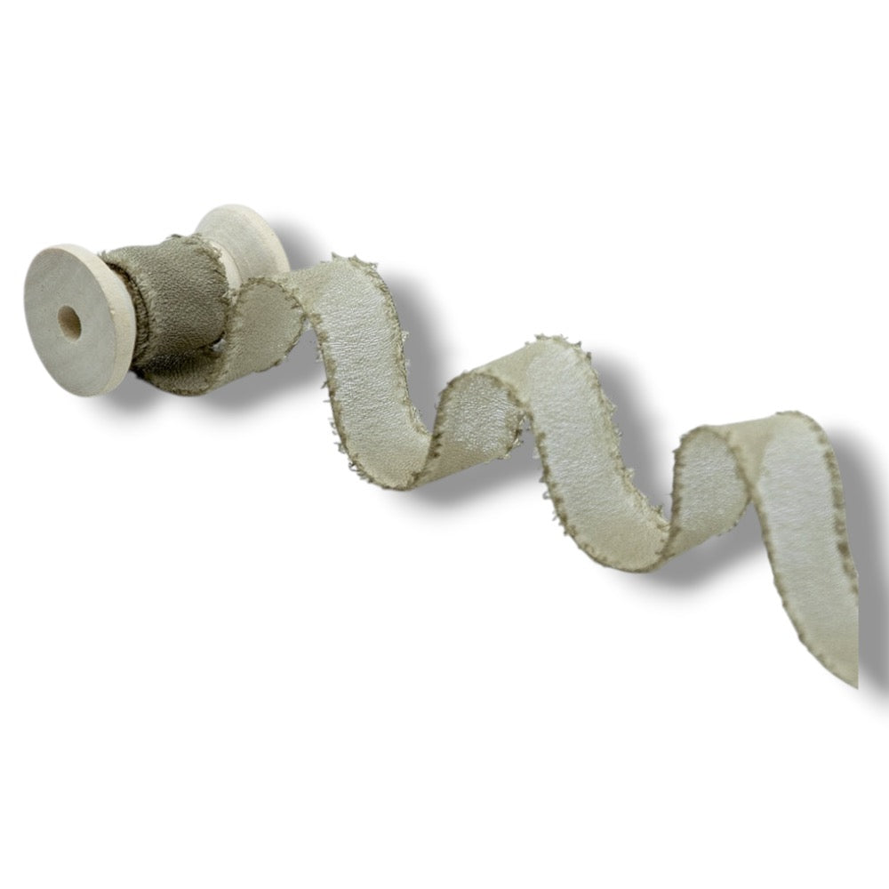 Nastro crepe seta sfrangiato h 30 mm articolo D12/23 metri 25
