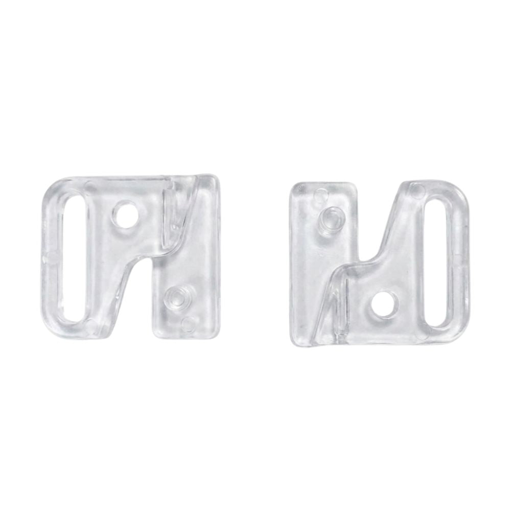 Gancio per reggiseno in plastica passo mm 14  interno articolo 16626 coppie 6