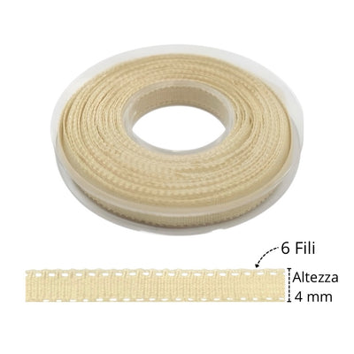 Lace renaissance cotton 100% N 6 h mm 4 article 1174/6 25 meters