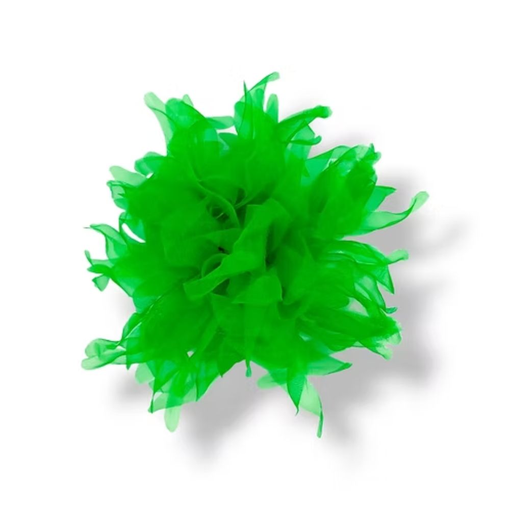 Spilla fiore in organza e piume di struzzo articolo Fm10932