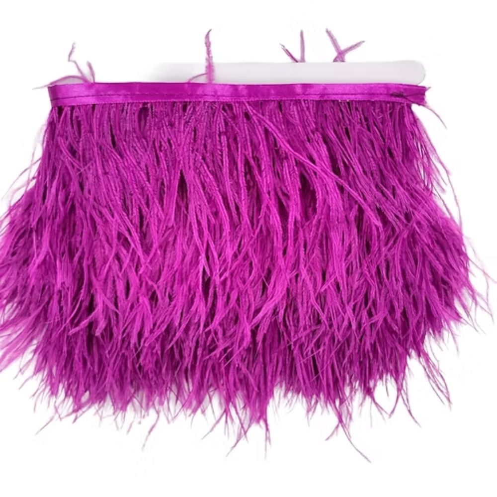 Ostrich fringe H cm 10 item Fm35140