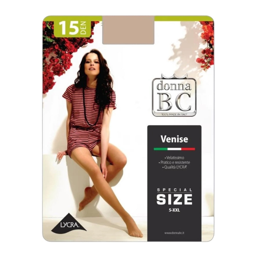 Venise 15 den special size (Tg 5 xxl) collant velatissimo Donna Bc paia 6