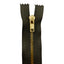 Cerniera lampo per jeans 16 cm ottone catena 4 mm articolo 1183/1/16