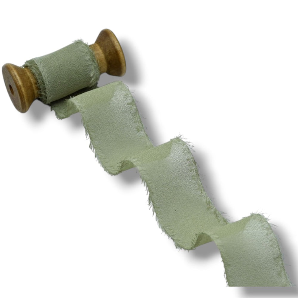 Nastro crepe seta sfrangiato h 42 mm articolo D12/40 metri 25