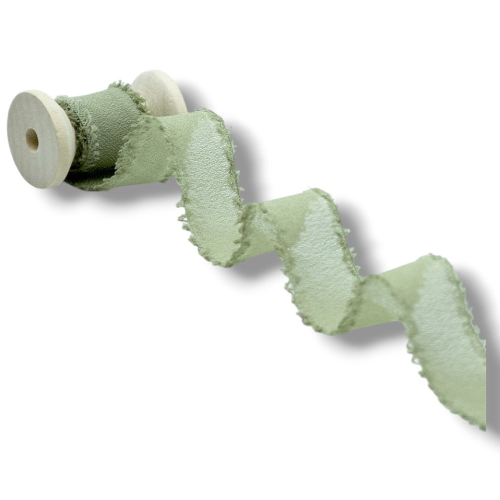 Nastro crepe seta sfrangiato h 30 mm articolo D12/23 metri 25