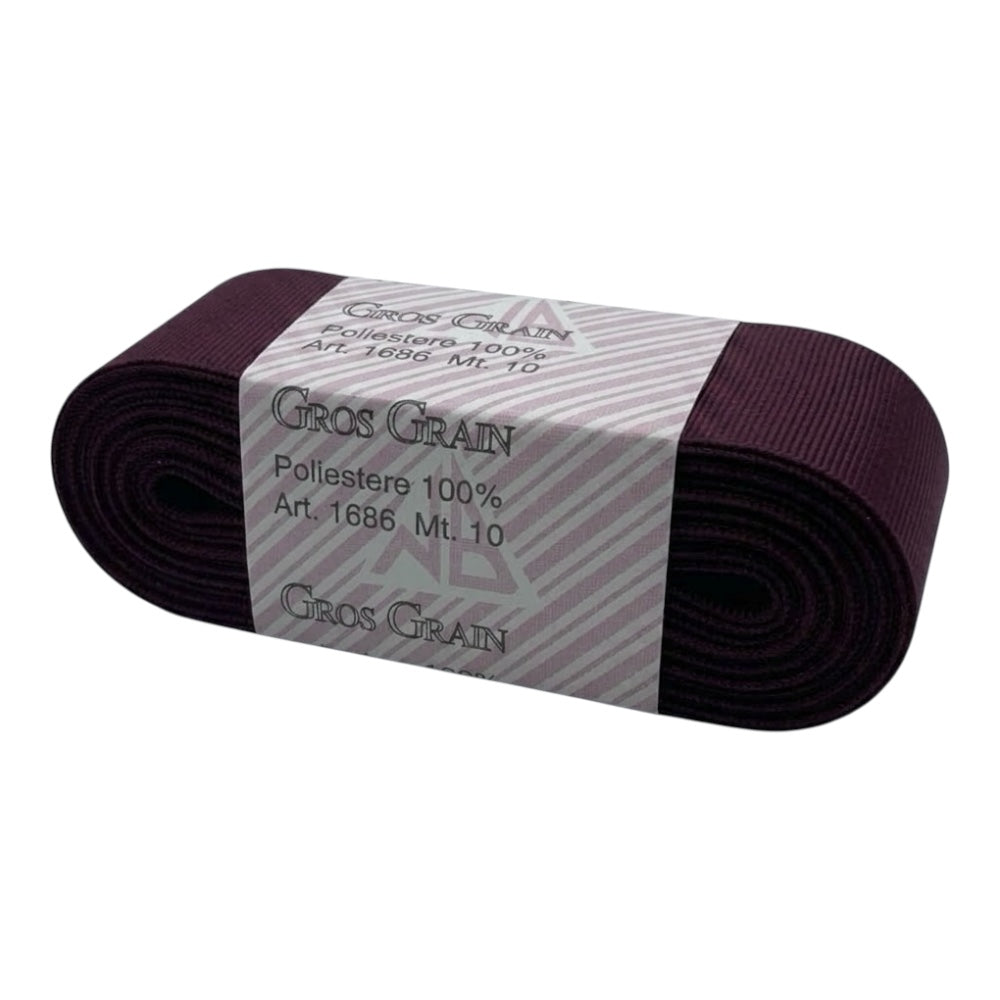 Gros grain n 9 h cm 4 100% polyester article 1686/9 10 meters