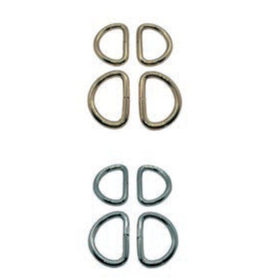 Accessori borsa anello a D cm 2,5 X 1,5 articolo MA229 pezzi 4