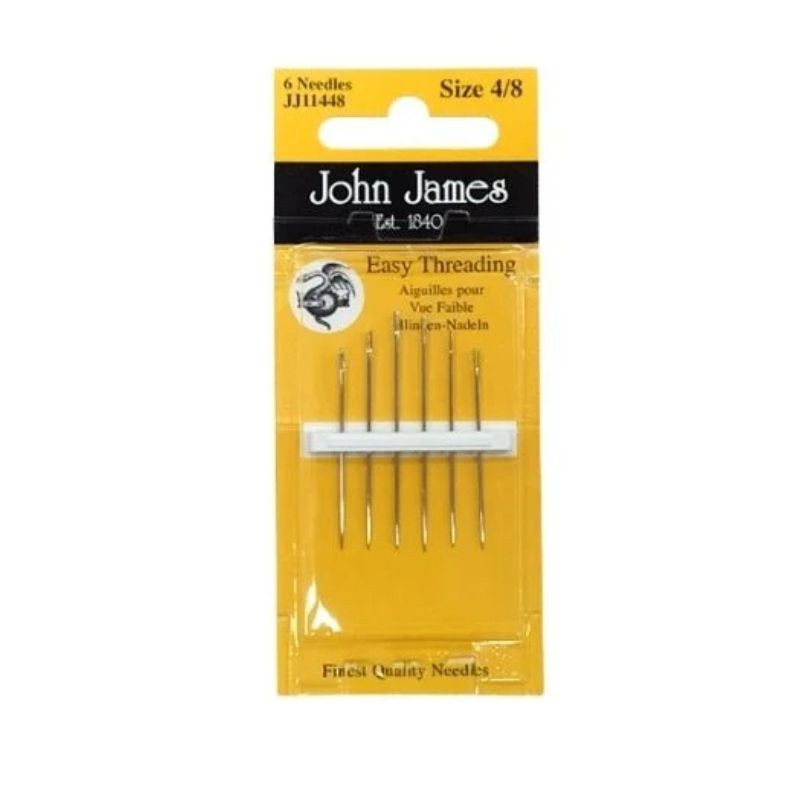 Easy threading hand needles assorted numbers item JJ11448 6 pieces