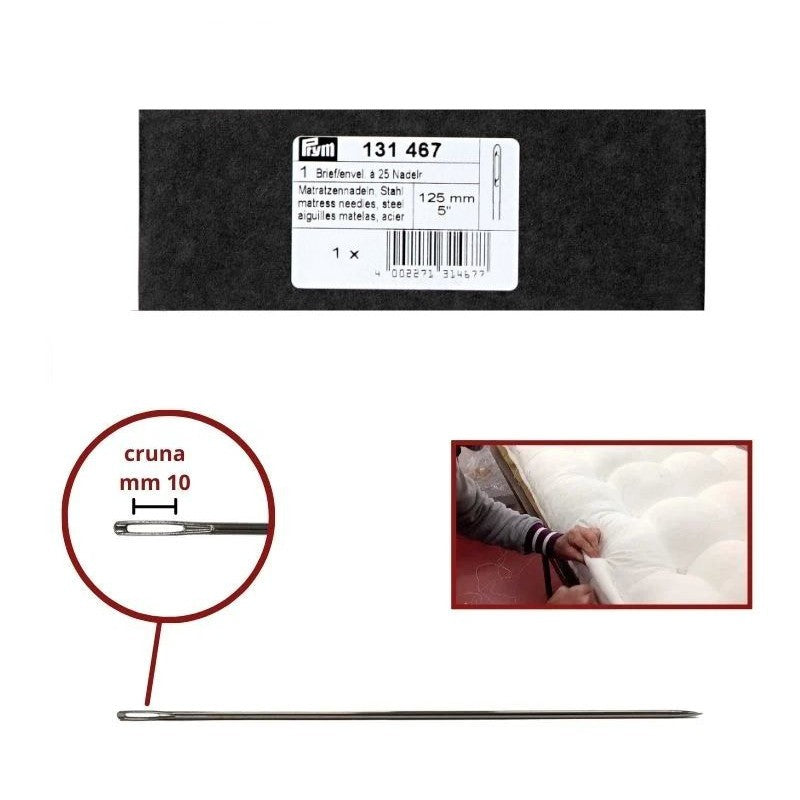 Hand needles mattress cm 12.5 item 131467 Prym pieces 5