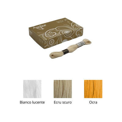 Anchor filato ricamo mano da 30 mt n° 25 articolo 4386 pezzi 12