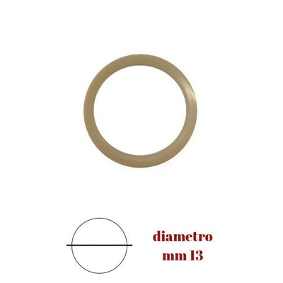 Anello per corsetteria ø mm 13 in plastica pezzi 25