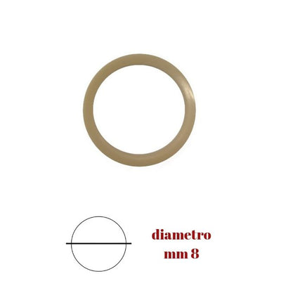 Anello per corsetteria ø mm 8 in plastica pezzi 25