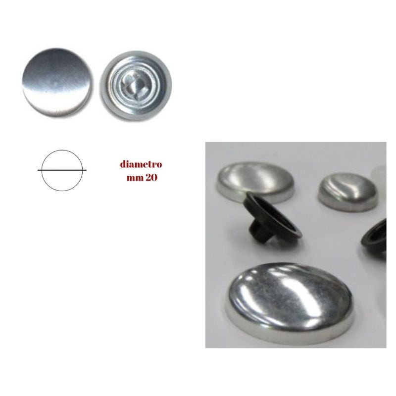 Button cores with shank ø mm 20 item 2030/6/20 pieces 100
