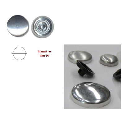 Anime bottoni con gambo ø mm  20 articolo 2030/6/20 pezzi 100